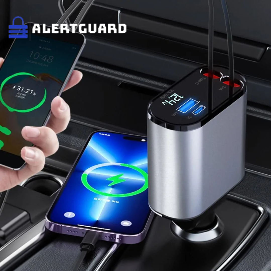 AlertGuard UltraCharge-מטען נמתח לרכב